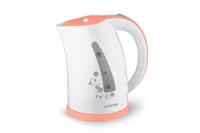 Orava VK-3417 P rychlovarná konvice, 2000 W, 1.7 l, automatické vypnutí, bílá / oranžová