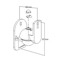 Reflecta SONO 2.1 TR držáky na reproduktory černé