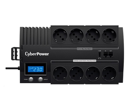 CyberPower BRICs Series II SOHO LCD UPS 700VA/420W, nemecké zásuvky SCHUKO