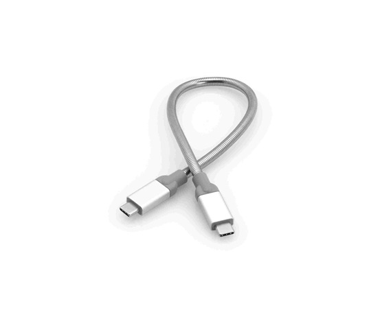 VERBATIM 48867 kabel USB-C to USB-C Sync & Charge Cable USB 3.1 GEN 2 30cm Silver _O2 polep