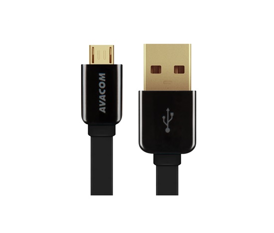 AVACOM MIC-120K USB - kábel Micro USB, 120 cm, čierny