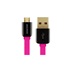 Kábel AVACOM MIC-40P USB na Micro USB, 40 cm, ružový
