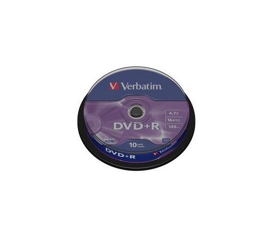 VERBATIM DVD+R(10-Pack)Spindle/General Retail/16x/4.7GB