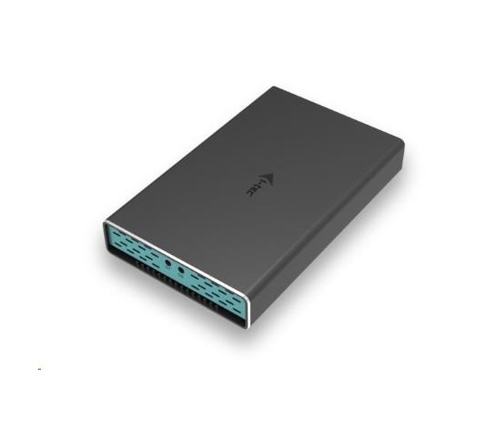 iTec MySafe USB-C/USB-A 2x M.2 disky SATA Kovový externý kufor s RAID 10Gbps