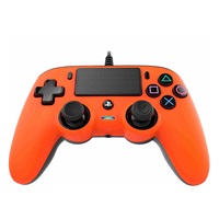 Nacon Wired Compact Controller - ovladač pro PlayStation 4 - oranžový