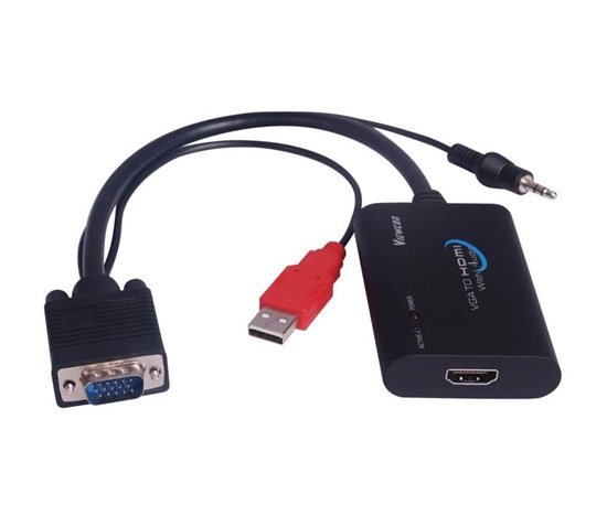 PREMIUMCORD Elektronický prevodník VGA+audio na HDMI