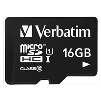 VERBATIM Tablet microSDHC C10/U1 s USB čítačkou 16GB (R:45MB/s, W:10MB/s)