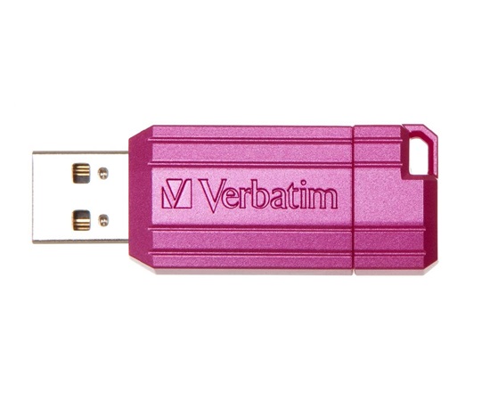 VERBATIM Flash disk 16 GB Hi-Speed Store 'n' Go, Pinstripe, USB 2.0, Horúco ružová