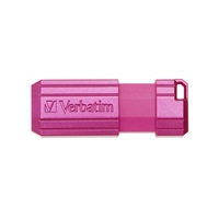 VERBATIM Flash disk 16 GB Hi-Speed Store ‘n‘ Go, Pinstripe, USB 2.0, Horúco ružová