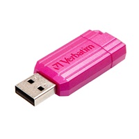 VERBATIM Flash disk 16 GB Hi-Speed Store ‘n‘ Go, Pinstripe, USB 2.0, Horúco ružová