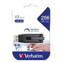 VERBATIM Flash disk 256 GB Store ‘n‘ Go V3, USB 3.0, čierna