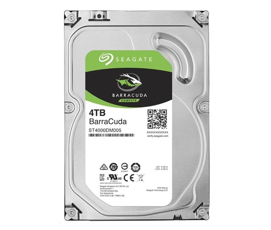 SEAGATE HDD 4TB BARRACUDA, 3.5", SATAIII, 5400 RPM, Cache 256MB