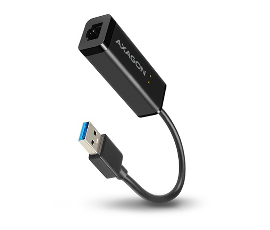 AXAGON ADE-SR, USB-A 3.2 Gen 1 - Gigabit Ethernet sieťová karta, auto inštal, čierna