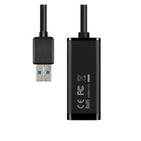 AXAGON ADE-SR, USB-A 3.2 Gen 1 - Gigabit Ethernet sieťová karta, auto inštal, čierna