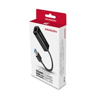 AXAGON ADE-SR, USB-A 3.2 Gen 1 - Gigabit Ethernet sieťová karta, auto inštal, čierna