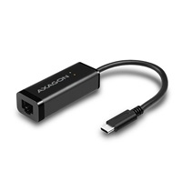 AXAGON ADE-SRC, USB-C 3.2 Gen 1 - Gigabit Ethernet sieťová karta, auto inštal, čierna