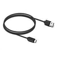 Dátový a nabíjací kábel USB - USB Type-C, 100 cm, čierny