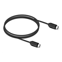 Dátový a nabíjací kábel USB Type-C na USB Type-C, 100 cm, čierny