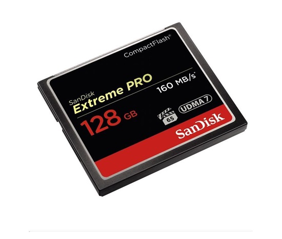 SanDisk Compact Flash 128GB Extreme Pro (160MB/s) VPG 65, UDMA 7