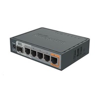 MikroTik RouterBOARD hEX S, 880MHz dvojjadrový CPU, 256MB RAM, 5x LAN, 1x SFP, PoE in/out, USB, microSD slot, vrátane. Licencia L4