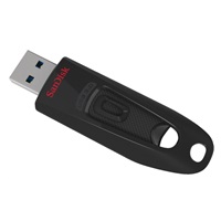 SanDisk Flash Disk 128 GB Ultra, USB 3.0, čierna (VHODNÉ PRE TV ZOBRAZENIE NA OBALE)