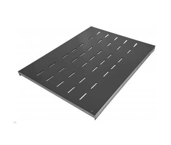Intellinet Rack Shelf 19", pevná polica, 1U, 600 mm, max. 100 kg, čierna