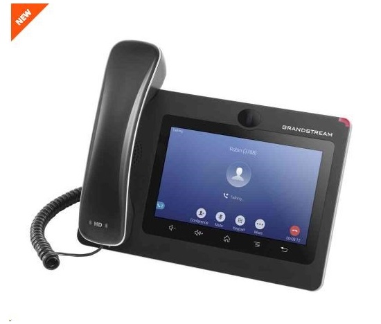 Grandstream GXV3370 [IP videotelefón so systémom Android 7.0, PoE+, WiFi, 7" dotykový LCD displej, mini HDMI, slot na SD kartu, USB]