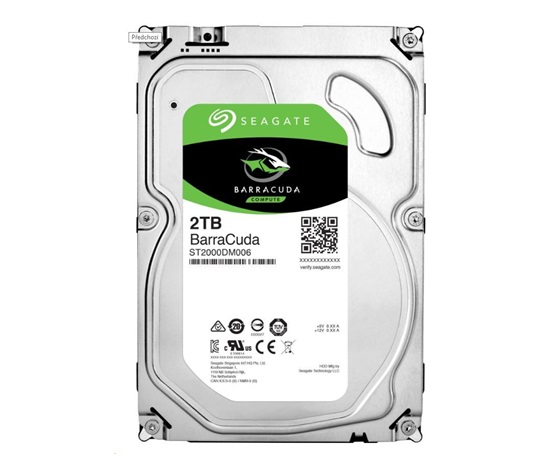 SEAGATE HDD 2TB BARRACUDA, 3.5", SATAIII, 7200 RPM, Cache 256MB