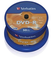 VERBATIM DVD-R(50-balenie)Vreteno/bežný maloobchod/16x/4.7GB