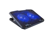 Chladiaca podložka C-TECH pre CLP-140, 15,6", 2x 140 mm, 2x USB, modré podsvietenie