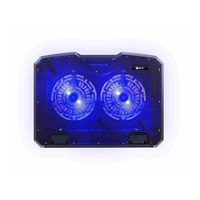 Chladiaca podložka C-TECH pre CLP-140, 15,6", 2x 140 mm, 2x USB, modré podsvietenie