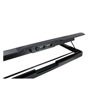 Chladiaca podložka C-TECH pre CLP-140, 15,6", 2x 140 mm, 2x USB, modré podsvietenie