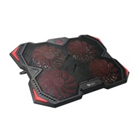 Chladiaca podložka C-TECH Zephyros NTB (GCP-01R), nenáročné hranie, 17,3", červené podsvietenie, regulácia rýchlosti