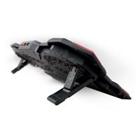 Chladiaca podložka C-TECH Zephyros NTB (GCP-01R), nenáročné hranie, 17,3", červené podsvietenie, regulácia rýchlosti