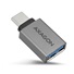 AXAGON RUCM-AFA, redukcia USB-C (M) -> USB-A (F), USB 3.2 Gen 2, 3A, ALU