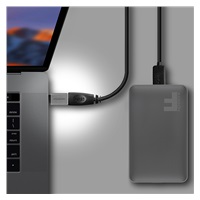 AXAGON RUCM-AFA, redukcia USB-C (M) -> USB-A (F), USB 3.2 Gen 2, 3A, ALU