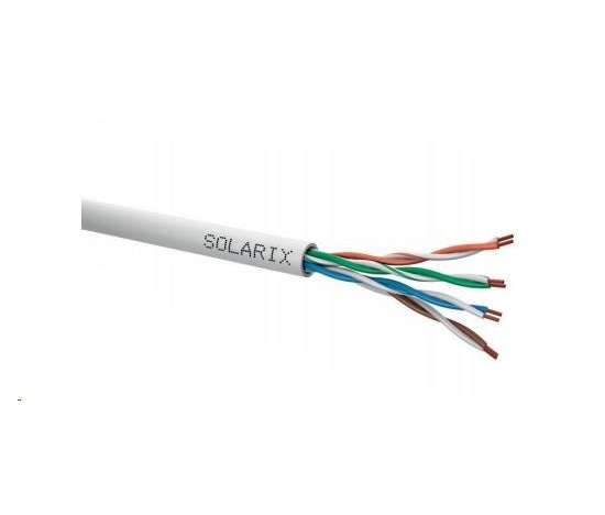 Solarix Kabel lanko Solarix CAT5E UTP PVC sedy 305m/box