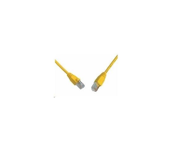 Solarix Patch kabel CAT5E SFTP PVC 1m žlutý snag-proof