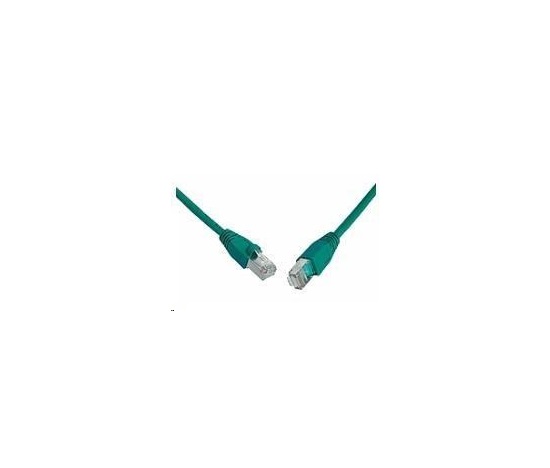 Solarix Patch kábel CAT5E SFTP PVC 2m zelený odolný proti zaseknutiu C5E-315GR-2MB