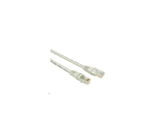 Solarix Patch kabel CAT5E UTP PVC 3m sedy non-snag-proof