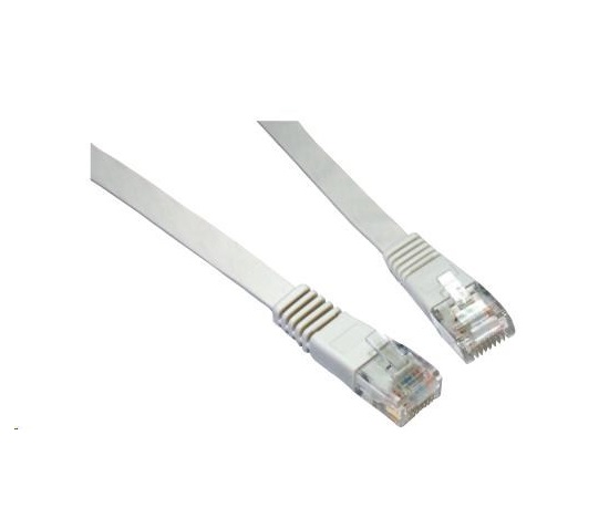 Solarix Patch kabel plochy CAT6 UTP LSOH 5m sedy non-snag-proof