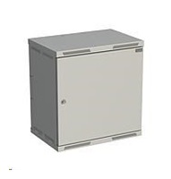 Solarix rozvádzač nástenný nitovaný SENSA 12U 400mm, dvere plech, RAL 7035