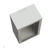 Solarix rozvádzač nástenný nitovaný SENSA 12U 400mm, dvere plech, RAL 7035