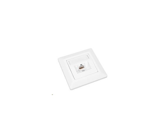 Solarix Zásuvka CAT5E UTP 1 x RJ45 pod omietku biela SX9-1-5E-UTP-WH