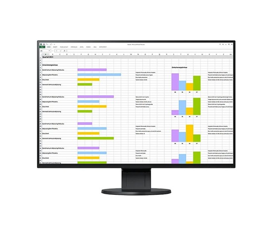 EIZO MT IPS LCD LED 24" EV2456-BK T=5ms, 1920x1200, 178°/178°, 1000:1, 350cd,DVI-D,DSUB,DP,HDMI,2xUSB, audio, BK