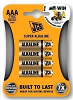 JCB SUPER alkalická baterie LR03, blistr 4 ks