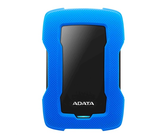 Externý pevný disk ADATA 1TB 2,5" USB 3.1 HD330, BLUE COLOR BOX, modrá (guma, odolná voči nárazom)