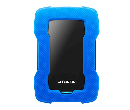 Externý pevný disk ADATA 2TB 2,5" USB 3.1 HD330, BLUE COLOR BOX, modrá (guma, odolná voči nárazom)