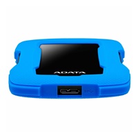Externý pevný disk ADATA 2TB 2,5" USB 3.1 HD330, BLUE COLOR BOX, modrá (guma, odolná voči nárazom)