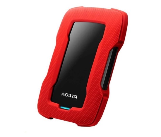 Externý pevný disk ADATA 2TB 2,5" USB 3.1 HD330, ČERVENÁ FAREBNÁ KRABIČKA, červená (guma, odolná voči nárazom)